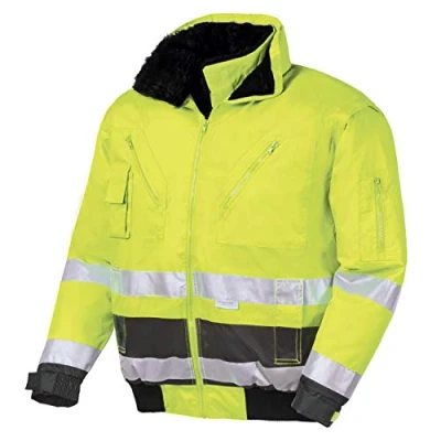 Abbildung von teXXor Warnschutz Pilotenjacke Vancouver wasserdichte, winddichte Arbeitsjacke, XXL, gelb, 4106