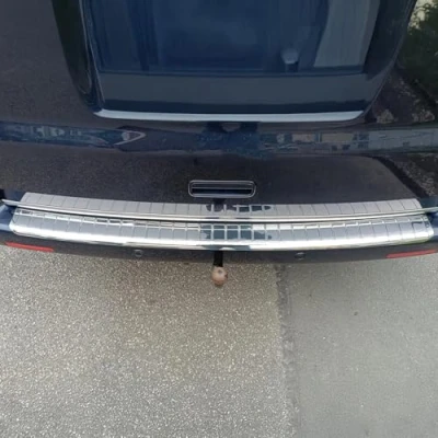 Abbildung von OMAC Ladekantenschutz Stoßstangenschutz kompatibel mit VW Transporter T5 2003 2015 Edelstahl Chrom