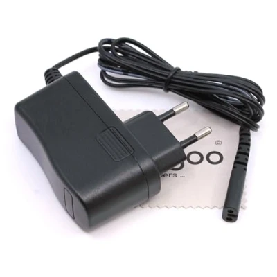 Abbildung von Ladegerät passend für Progress POP5 21TG (Ersetzt ZD12D250060EU 4055453171) Ladekabel Akku Staubsauger mit mungoo Displayputztuch