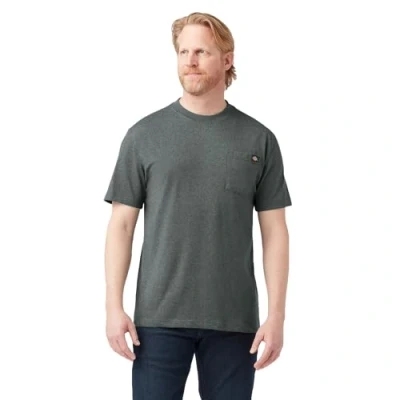 Abbildung von Dickies Herren Schweres Rundhalsausschnitt, kurzärmelig, groß T Shirt, Hunter Green Heather, XX Large Hoch
