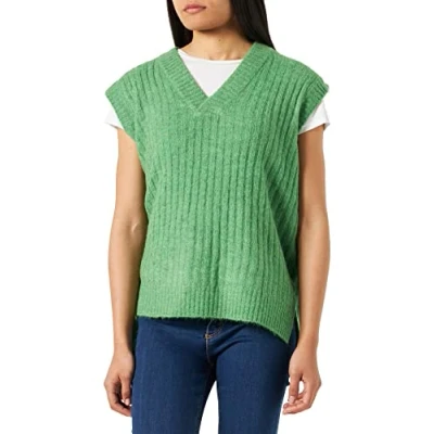 Abbildung von ICHI Damen IHKAMARA WA Rib Pullunder, 166138/Kelly Green, S