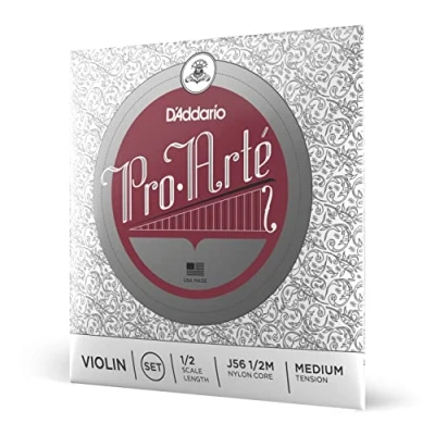 Abbildung von D&#039;Addario J56 1/2M Pro Arte Violinen Saitensatz Perlon/Aluminium 1/2 Medium
