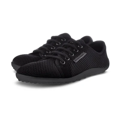 Abbildung von Leguano Aktiv Lavaschwarz, schwarze Sohle Barfußschuh
