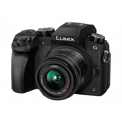 Abbildung von Panasonic LUMIX DMC G7KEB K Professionelle Kamera mit 14 42 mm Objektiv, Schwarz