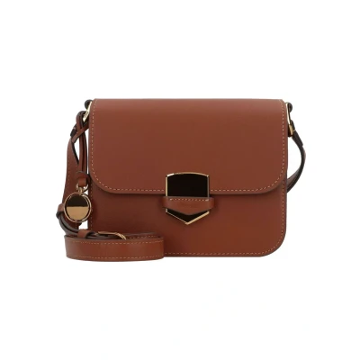 Abbildung von Fossil Damentasche Lennox, glattes Rindsleder Flap Crossbody, braun, L: 20,3 cm, B: 5,7 H: 17,1 ZB1924200