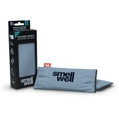 Abbildung von SmellWell XL Active Geruchsentferner Schuhdeo Bambusaktivkohle Geruchsabsorber Feuchtigkeitsabsorber für Schuhe, Taschen und gegen Schweißfüße Silver, 1 Paar, 2 x 125g