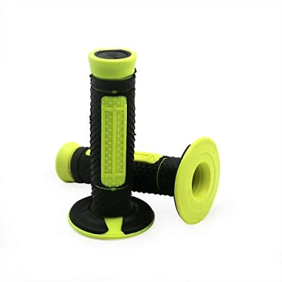 Abbildung von COPART 7/8 Zoll Handgriffe Gasgriff Griffe für Motorrad ATV Dirt Pit Bike Motocross Lenker Griff Kawasaki KX65 KX85 KX125 KX250 KX250F (gelb)