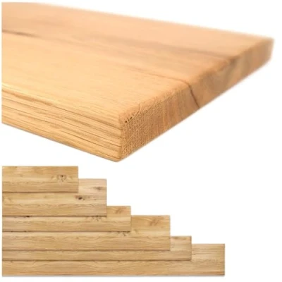 Abbildung von Natural Goods Berlin Regaleinsatz EICHE (1 St), Regalbohle, Regalbrett, Wandregalbrett, Eichenholz, B80 x T20cm