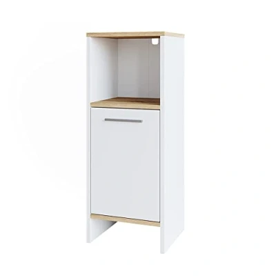 Abbildung von Vicco Midischrank Elvio, Weiß/Sonoma, 32 x 82 cm
