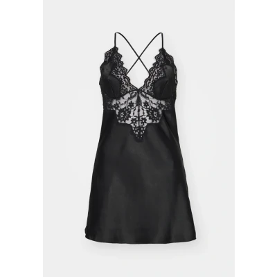 Abbildung von Hunkemöller MYA Nachthemd, Damen, Größe: Medium, Black