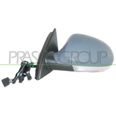 Abbildung von Außenspiegel Prasco Premium VG0547324P links grundiert elektrisch beheizbar, inneneinstellbar, anklappbar VOLKSWAGEN: Passat B6 Variant