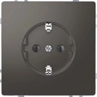 Abbildung von Schneider Electric Merten MEG2301 6034 Schuko Steckdose, Steckklemmen, System Design, Anthrazit