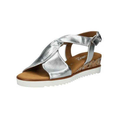 Abbildung von Gabor Keilsandalette silber, Damen, Größe: 36, Silber Schuhe