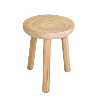 Abbildung von Spetebo Blumenhocker aus Holz mit 3 Beinen rund naturbelassen (Größe wählbar, 1 St., Ø 30 cm / 35 cm), stabiler Stand auf