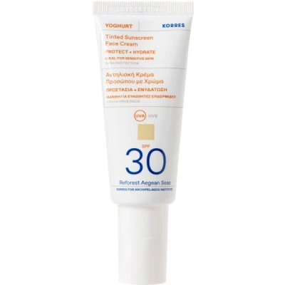 Abbildung von Korres Yoghurt GETÖNTES Sunscreen GEL SPF 30 Sonnenschutz, Größe: 40 ml,