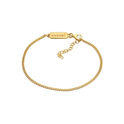 Abbildung von Kuzzoi Basic Armband goldcoloured, Herren, Größe: 19, Gold coloured
