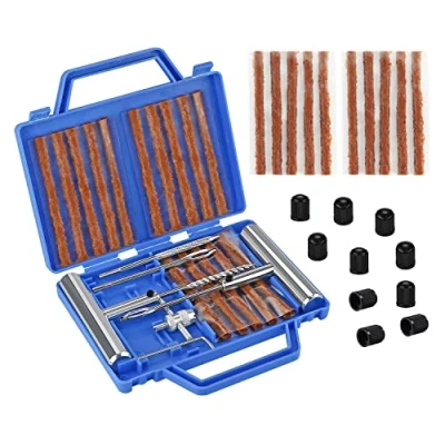 Abbildung von VonLux Autoreifen Reparatur Set 42 teiliges Reifen Set, flache Reifenstecker Werkzeuge, Notfall Autoreifen, Reifenpannen mit Reifenventil Werkzeugen