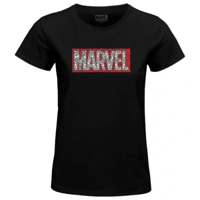 Abbildung von Marvel Damen womarcots040 T Shirt, Schwarz, X Large