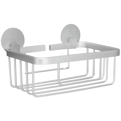 Abbildung von Kleine Wolke Duschkorb &quot;Rocco&quot;, BxTxH: 18,5x14x7 cm, Aluminium