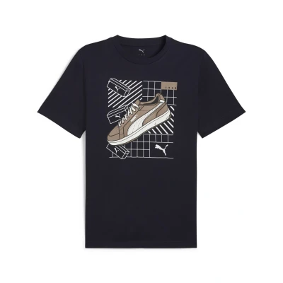 Abbildung von Puma Graphics TEE Tshirt print, Herren, Größe: Large, New navy