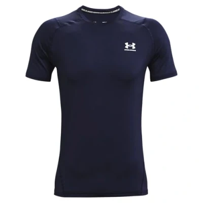 Abbildung von Under Armour Men&#039;s HeatGear Fitted Short Sleeve Navy/White M