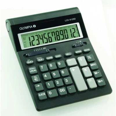 Abbildung von OLYMPIA Tischrechner LCD 612SD schwarz