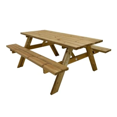 Abbildung von Julie Picknicktisch aus Holz Classic 177 x 154 cm Braun