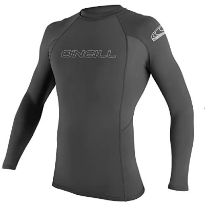 Abbildung von O&#039;Neill Wetsuits Men&#039;s Basic Skins L/S Rash Guard Vest, Graphite, 2XL