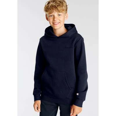 Abbildung von Champion Icons Hoodie Contrast Small LOGO Unisex Kapuzenpullover für Kinder, Größe: 150/155, Dark blue