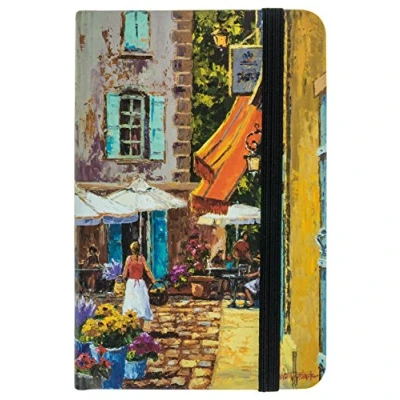 Abbildung von TSI 63546 3 Notizbuch mit 192 Seiten Größe 93 x 140 mm, liniert, Motiv &quot;Marktcafé&quot;