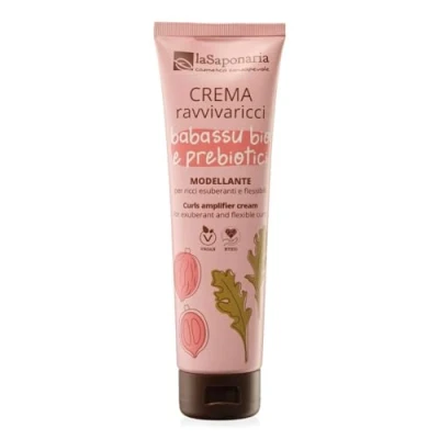 Abbildung von La Saponaria Locken Revitalisierungscreme, Anti Frizz, Leave in, lockiges Haar, stärkend, pflegend, natürlich, vegan, tierversuchsfrei, Biokunststoff, bio, 150 ml