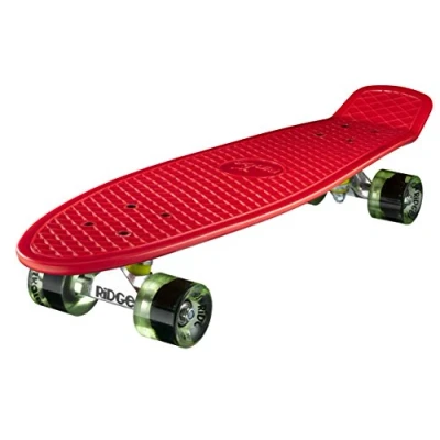 Abbildung von Ridge PB 27 Red ClearGreen Skateboard, Red/Clear Green, 69 cm