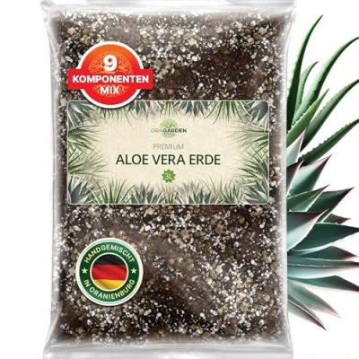 Abbildung von ORAGARDEN Aloe Vera Erde für Zimmerpflanzen und Garten 3L 9 Komponenten Grünpflanzenerde Substrat Pflanzen, Palmen, Blumen Grünpflanzen