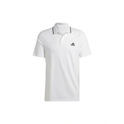 Abbildung von adidas Sportswear Essentials Small LOGO Poloshirt, Herren, Größe: Small, White