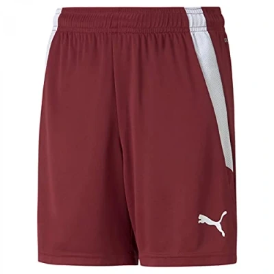 Abbildung von Puma Teamliga kurze Sporthose für Kinder, Größe: 128, Rotweiss