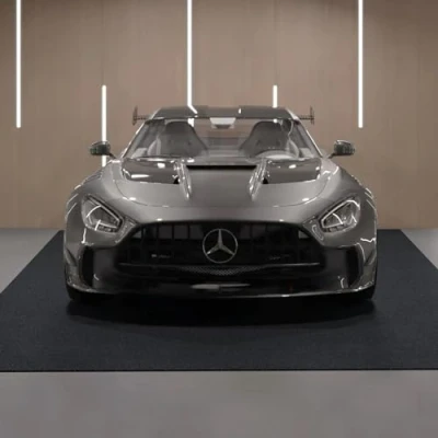 Abbildung von VEVOR Garagenbodenmatte 2235,2 x 6096 2,4 mm Werkstattboden 820 850 g/m² Garagenboden Filz &amp; TPE Öl Auffangmatte Garagenmatte Servicematte Bodenschutz Bodenplatten für Garage