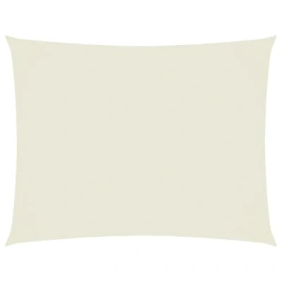 Abbildung von vidaXL Sonnensegel Wasserfest Sonnenschutz Windschutz Sonnendach UV Schutz Garten Terrasse Balkon Oxford Gewebe Rechteckig 3x4m Creme