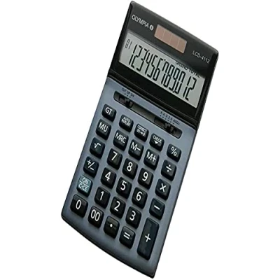 Abbildung von Olympia Taschenrechner LCD 4112; blau
