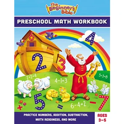 Abbildung von The Beginner&#039;s Bible Preschool Math Workbook: Practice Numbers, Addition, Subtraction, Readiness, and More