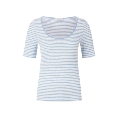 Abbildung von Rich &amp; Royal MIT Struktur Tshirt print, Damen, Größe: 40xL, Cotton blue