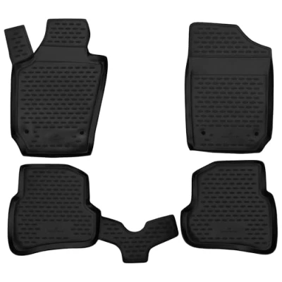 Abbildung von WALSER XTR 75149 Fußmattensatz Gummi vorne und hinten Maßgefertigt SEAT: Ibiza 4 ST