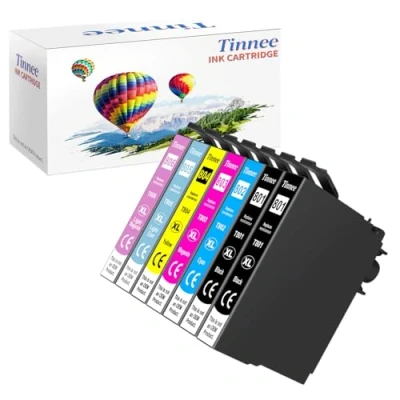 Abbildung von Tinnee 80XL Kompatible Druckerpatronen für Epson T801 T802 T803 T804 T805 T806 80 XL Stylus Photo P50 PX650 PX700W PX710W PX720WD PX800FW PX810FW PX820FWD PX830FWD (7 Pack)
