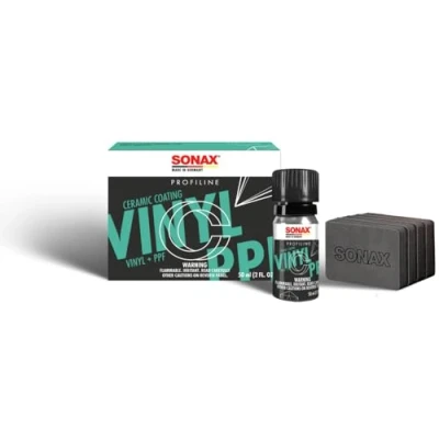 Abbildung von SONAX PROFILINE CeramicCoating CC Vinyl+PPF (50 ml) spezielle Einstufenversiegelung mit Langzeiteffekt für Farbfolien und Lackschutzfolien auf Fahrzeugen Art Nr. 02790000
