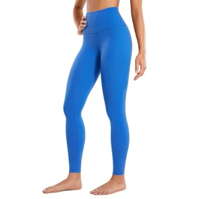 Abbildung von CRZ Yoga Butterluxe Damen High Waist Sport Leggings Blickdicht Leggins Sporthose Workout Gym Yogahose 71cm Funkelndes Blau 42