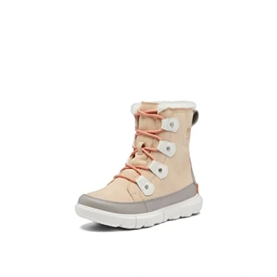 Abbildung von Sorel Explorer II Joan WP wasserdichte Winterstiefel für Damen, Beige (Nova Sand x Sea Salt), 37 EU