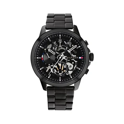 Abbildung von Tommy Hilfiger Henry Uhr, Herren, Größe: One Size, All black