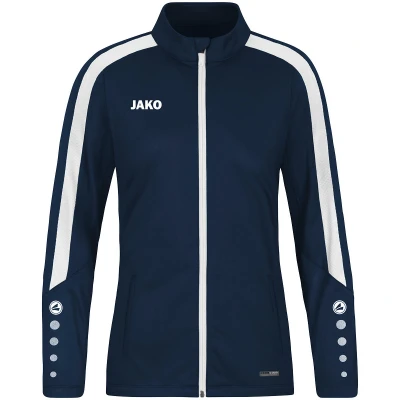 Abbildung von JAKO Damen Polyesterjacke Power, Marine/Skyblue, 34