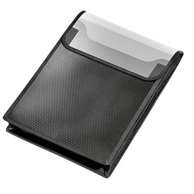 Abbildung von VELOFLEX 1442482 Sammelbox VELOBAG, Heftbox, Sammelmappe, DIN A4, PP Folie, 40 mm Füllhöhe, schwarz, 1 Stück
