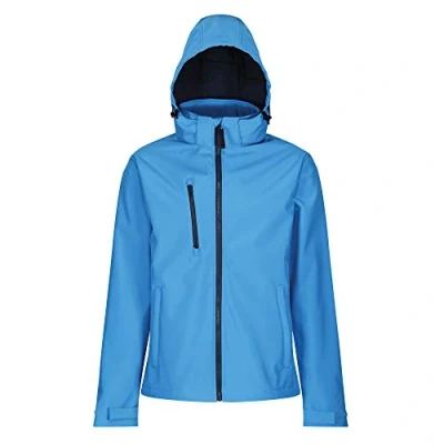 Abbildung von Regatta Professional Herren Men&#039;s Venturer 3 Layer Printable Hooded Softshell Jacket Jacke, Französisches Blau (Marineblau), L