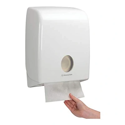 Abbildung von KCP 6954 AQUARIUS Gefaltet Handtuchspender, C Falzung, Weiß